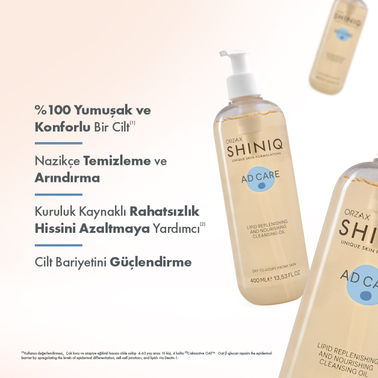 Kuru, &Ccedil;ok Kuru ve Atopiye Eğilimli Ciltler i&ccedil;in Yıkama Yağı