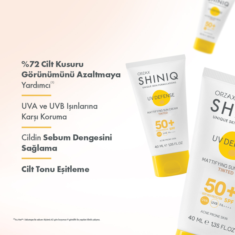 Akne Karşıtı Renkli G&uuml;neş Koruyucu SPF50 +